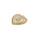 Stainless Steel 304 Charm Heart with Sun 19mm