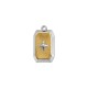 Stainless Steel 304 Charm Rectangular with Cross 10x18mm