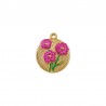 18K Gold/ Fuschia/ Green