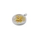 Stainless Steel 304 Pendant Round Coin 21x24mm/4mm