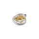 Stainless Steel 304 Pendant Coin with Owl 19x21mm/4mm
