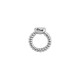 Stainless Steel 304 Twisted Jump Ring with Base 7x8mm Ø1.0mm