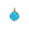 18K Gold/ Light Blue