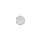 Stainless Steel 304 Bead Hexagon Flat 8x7mm/3mm Ø1.8mm