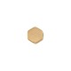 Stainless Steel 304 Bead Hexagon Flat 8x7mm/3mm Ø1.8mm