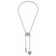 Necklace with Metal Part with Coloured Enamel & Metal Charms