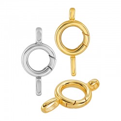 Brass Lobster Clasp Round 10x20mm/4mm