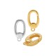 Brass Clasp Oval with Loop 7x12mm/3mm