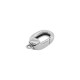 Brass Clasp Oval with Loop 7x12mm/3mm