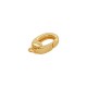Brass Clasp Oval with Loop 7x12mm/3mm