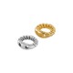 Brass Twisted Jump Ring with 2 Holes 6mm Ø0.6mm