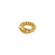 Brass Twisted Jump Ring with 2 Holes 6mm Ø0.6mm