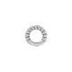 Brass Twisted Jump Ring with 2 Holes 6mm Ø0.6mm