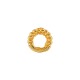 Brass Twisted Jump Ring with 2 Holes 6mm Ø0.6mm