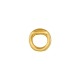 Brass Jump Ring with 2 Holes 6mm Ø0.6mm