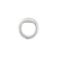  Brass Jump Ring with 2 Holes 8mm Ø1.0mm