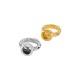 Brass Twisted Jump Ring with Base 6mm Ø0.6mm