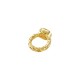 Brass Twisted Jump Ring with Base 6mm Ø0.6mm