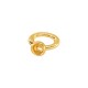 Brass Jump Ring with Base 8x4mm Ø0.6mm