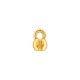 Brass Clamshell Bead Tip (Calotte) with Loop 4mm