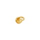 Brass Clamshell Bead Tip (Calotte) with Loop 4mm