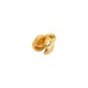 Brass Clamshell Bead Tip (Calotte) with Loop 4mm