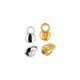 Brass Clamshell Bead Tip (Calotte) with Loop 5mm