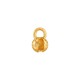 Brass Clamshell Bead Tip (Calotte) with Loop 8x5mm