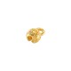 Brass Clamshell Bead Tip (Calotte) with Loop 8x5mm