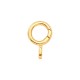 Brass Lobster Clasp Round 10x17mm/4mm