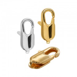 Brass Lobster Clasp Oval 6x14mm