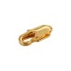 Brass Lobster Clasp Oval 6x14mm