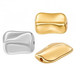 Zamak Bead Rectangular 15x12mm/4mm Ø1.5mm
