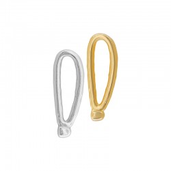 Zamak Pendant Teardrop 3x22mm/8mm