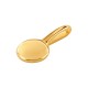 Zamak Pendant Round Flat 15x33mm/6mm