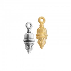 Zamak Charm Teardrop Ethnic 7x16mm/6mm Ø1.8mm