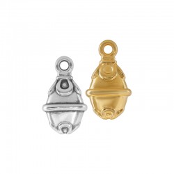 Μεταλλικό Ζάμακ Χυτό Μοτίφ Οβάλ Έθνικ 11x15mm/6mm Ø1.8mm