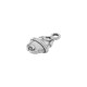 Zamak Charm Oval Ethnic 11x15mm/6mm Ø1.8mm