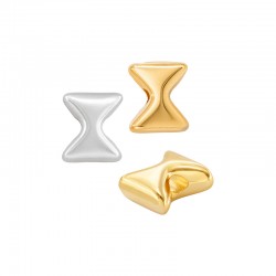 Zamak Irregular Bead 6mm/4mm Ø1.7mm