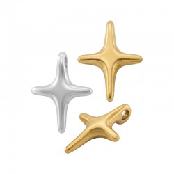 Zamak Charm Cross 9x12mm/3mm Ø1.4mm