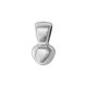 Μεταλλικό Ζάμακ Χυτό Μοτίφ Καρδιά 6x10mm/4mm