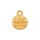 Zamak Charm Round "ICXC NIKA" 8mm/3mm Ø1.4mm