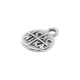 Zamak Charm Round "ICXC NIKA" 8mm/3mm Ø1.4mm