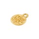 Zamak Charm Round "ICXC NIKA" 8mm/3mm Ø1.4mm