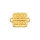 Zamak Connector Square "ICXC NIKA" 12mm/2mm Ø1.8mm