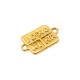 Zamak Connector Square "ICXC NIKA" 12mm/2mm Ø1.8mm