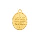 Μεταλλικό Ζάμακ Μοτίφ Οβάλ "ICXC NIKA" 14x16mm/2mm Ø2.1mm