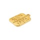 Zamak Charm Rectangular "ICXC NIKA" 13x15mm/2mm Ø1.7mm