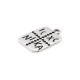 Μεταλλικό Ζάμακ Χυτό Μοτίφ "ICXC NIKA" 13x15mm/2mm Ø1.7mm