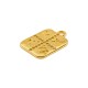 Zamak Charm Rectangular "ICXC NIKA" 13x15mm/2mm Ø1.7mm
